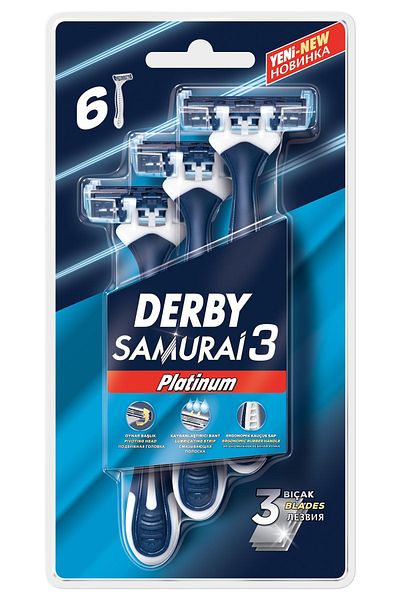Derby Samurai 3 Platinum 6 Pack