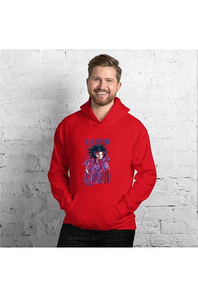 Moda Glo Унисекс суитшърт с качулка и щампа Kanon