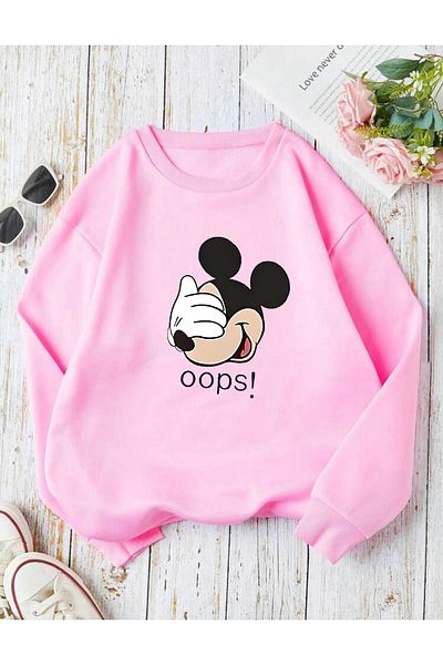 FAVORİST Oversize φούτερ MICKY OOPS Crew Neck