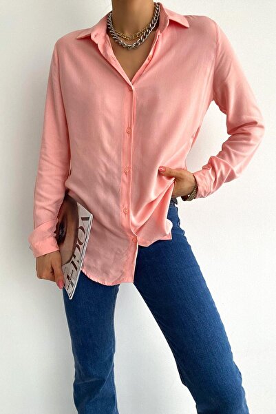 Mossta Women's Basic Shirt - Powder Color