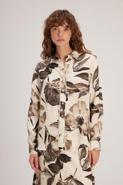 adL Desenli Cepli Gömlek