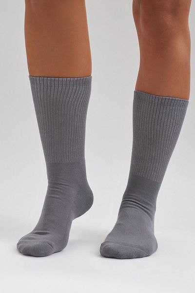 Katia&Bony Ανδρική Πετσέτα Σόλα Μακριές Κάλτσες Basic Socks Γκρι