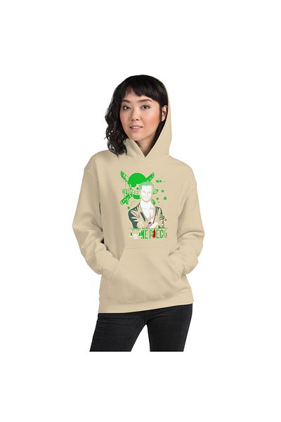 Moda Glo Φούτερ Unisex One Piece Zoker με στάμπα με κουκούλα