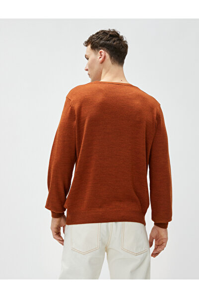 Koton Basic Knitwear Sweater Crew Neck Slim Fit Long Sleeve