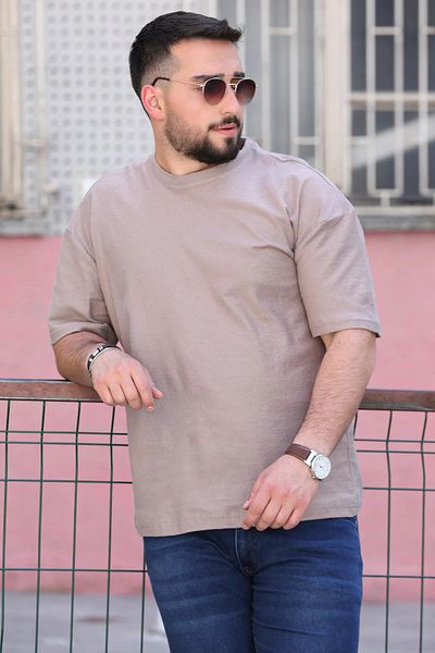 MİSHAR İTALİA Ανδρικό T-Shirt Mink Crew Neck Lycra