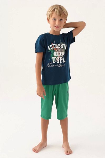 U.S. Polo Assn. BÁZIS. Polo Assn. Fiú Capri szett - sötétkék US1743-4