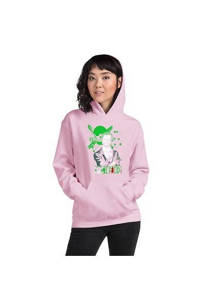 Moda Glo Φούτερ Unisex One Piece Zoker με στάμπα με κουκούλα