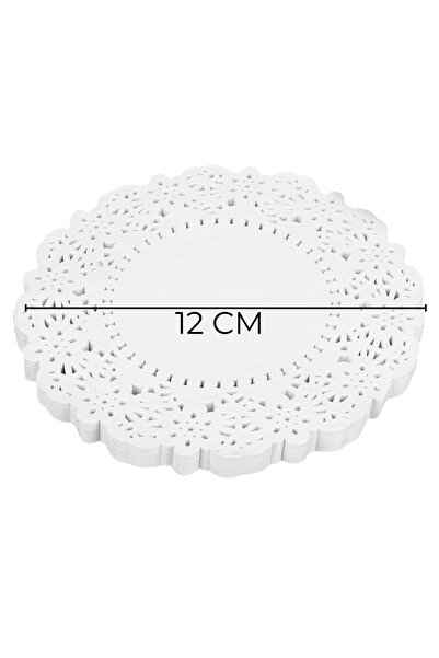 PASTRY PLANET مناديل دولي و ورق دانتيل 12 سم (100 قطعة)