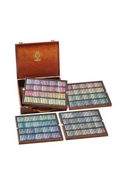 Schmincke Artist Soft Pastel Paint Set with Wooden Box General Purpose 400 Colors 77400