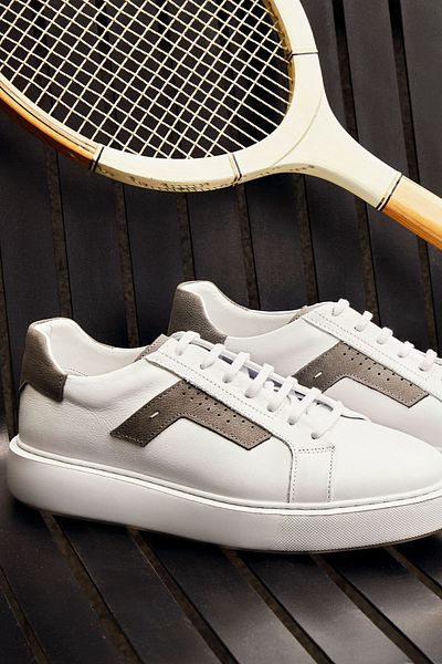 ALTINYILDIZ CLASSICS Pantofi cu talpă confortabilă din piele 100% pantofi alb-gri