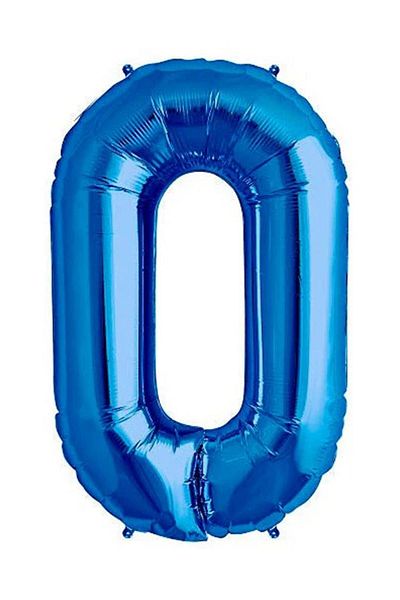 DÜVENCİ TİCARET 34 Inch Blue Number Foil Balloon