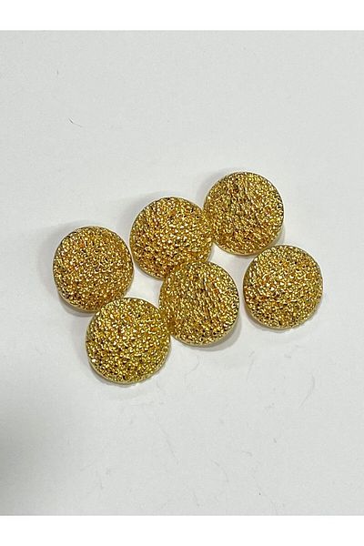 karantuhafiye Cardigan vest button / design button / special plated button / Gold set of 6 / 1.7 Cm