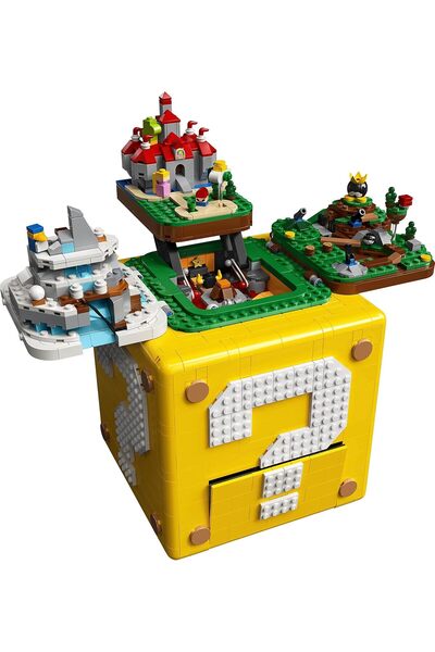 LEGO مجموعة بناء سوبر ماريو 64 كيوستيشن مارك بلوك 71395 (2,064 قطعة)