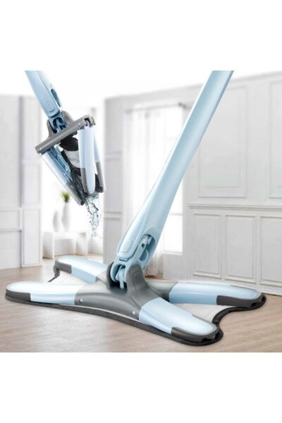 Doori X Mop Kendinde Sıkmalı 1 Adet Yedek Bezli Xmop Pratik Paspas Yer Duvar Sil