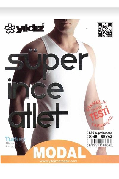 YILDIZ 120 Ανδρικά Modal Super Thin Strap Athlete 10 Τεμάχια