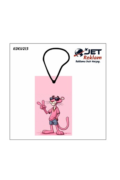Jethızında Pink Panter Pembe Panter Özel Tasarımlı Dekoratif Oto Araç Kokusu