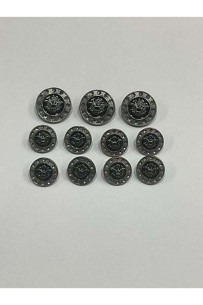 karantuhafiye Blazer Jacket Button / Anthracite Nickel Coated