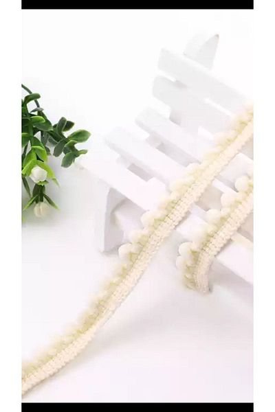 karantuhafiye Ribbon Pompom / Mini Pompom Ribbon / 5 Meters