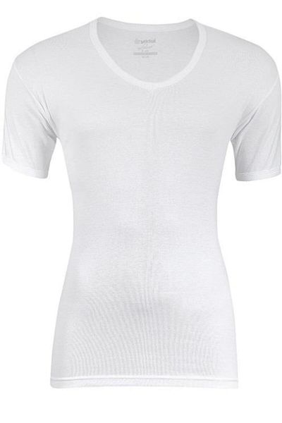 YILDIZ 60 Men's Rib V Neck Short Sleeve Undershirt Undershirt 6 Pcs