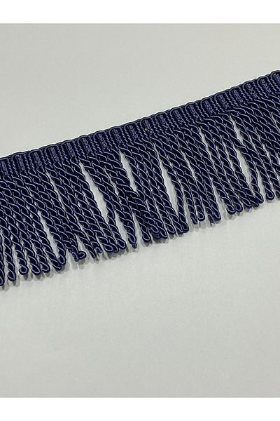 karantuhafiye Navy Blue Twisted Tassel - 1 Merte Sofa Pillow Cover