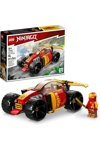 LEGO 71780 NINJAGO Kai’s Ninja Race Car EVO 2in1 Racing Car Toy to Off-Road V...