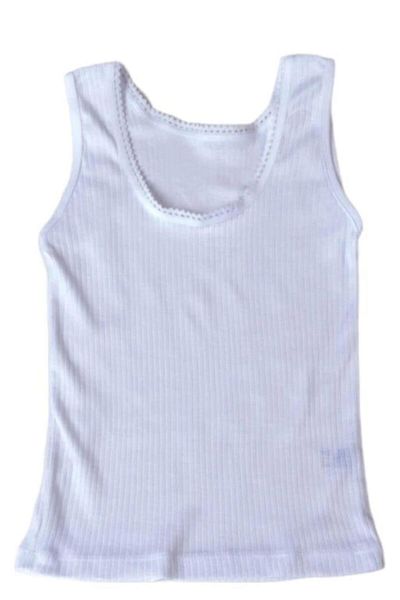 BERRAK İÇ GİYİM Berrak 6015 Girl's Modal Wide Strap Undershirt 6 Pieces