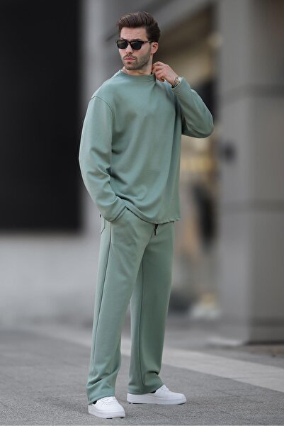 Madmext Çağla Yeşili Basic Uzun Kollu Eşofman Takımı 5960