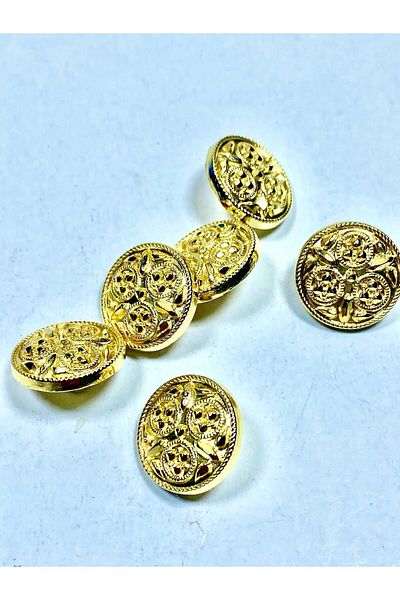 karantuhafiye Cardigan Vest Button / Metal Button / Gold / 1.8 Cm / Set of 6/mde