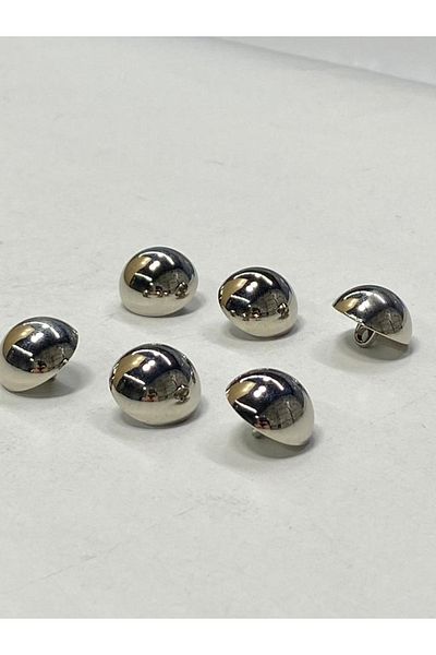 karantuhafiye Jacket Trench Coat Button Curved Special Plated Silver Set of 6 1.8 Cm