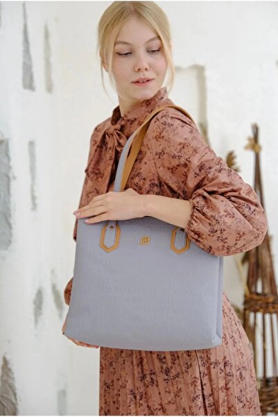 Just Polo Women's Large Size 4 Compartments Handbag Suitable for Daily Use