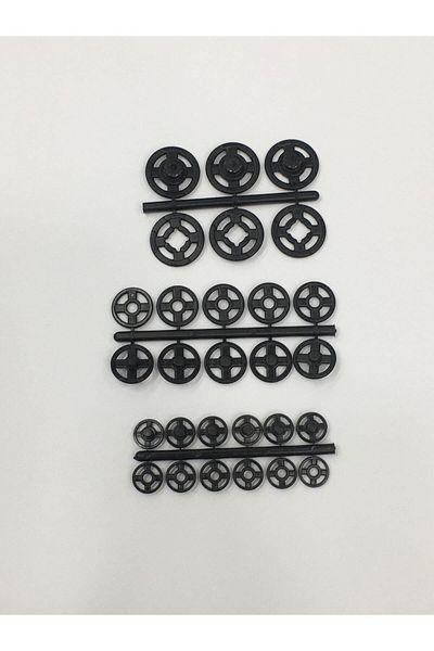 karantuhafiye Snap Fastener Transparent Black 3 Size Set