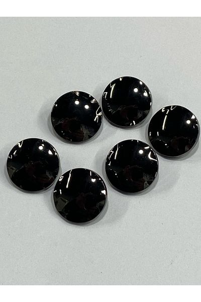 karantuhafiye Metal Button/Cardigan Vest Length/ Set of 6/1.8 cm/jx015/Black