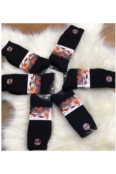 Dündar Plus 7019 Men's Thermal Socks 12 Pieces