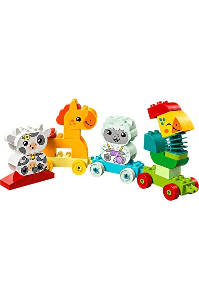 LEGO DUPLO My First Animal Train (10412) - Educational Building Set with Farm Animals for Toddlers 1