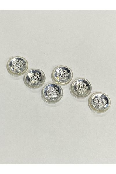 karantuhafiye Jacket and Sleeve Button Italian Button Set of 6 White 2 CM d2002
