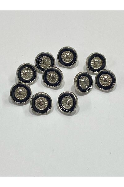 karantuhafiye Blouse Shirt Button/Metallized (Plastic) Button / Set of 10 / 1 cm