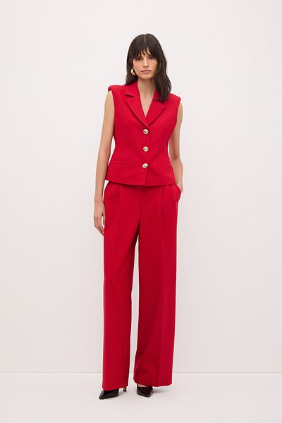 adL Double Pleated Wide Leg Trousers