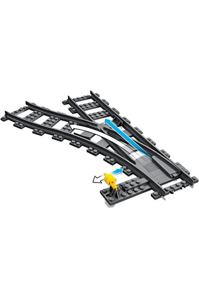 LEGO 60238 مجموعة مسارات قطار المدينة القابلة للتبديل 6 قطع، حزمة تمديد مسار ...