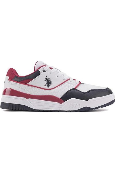 U.S. Polo Assn. Πόλο Ασν των ΗΠΑ. Ανδρικά αθλητικά παπούτσια Martell White-Navyvrt-Red