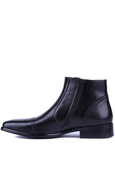 Fosco - Siyah Hakiki Deri Erkek Klasik Bot 3565 - 6942