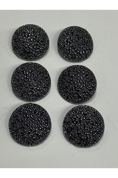karantuhafiye Coat Top Coat button / design button / special coated button / Anthracite Set of 6 2.7 Cm