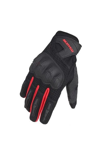 Scoyco Mc58 Summer Mesh Red Gloves