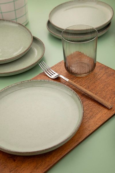 Kütahya Porselen Green Moderna 6 Bucuri 19 Cm Farfurie Plata