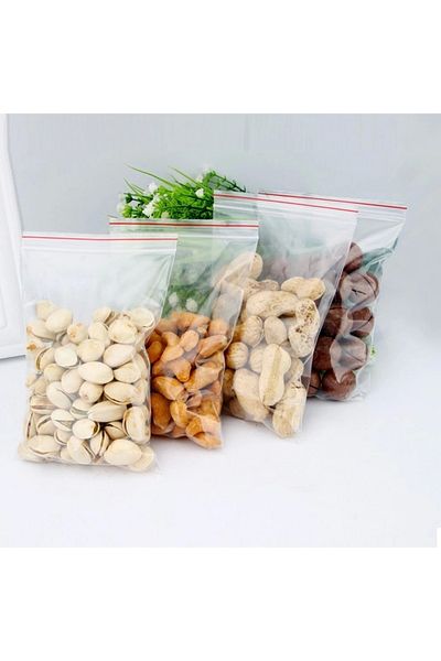 Showparty 10x12 Cm Ziplock Transparent Nylon Bag-Ziplock Bag 100 Pieces