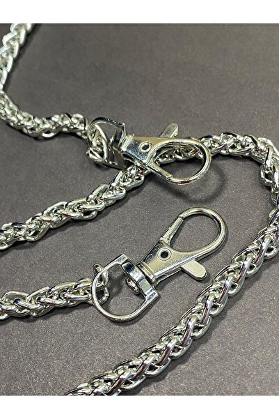 karantuhafiye Bag Chain 120 Cm Knitting Model with Clip Ends