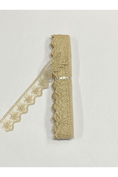 karantuhafiye 9 Meters Thin Tulle Guipure - 1 Ball Cappuccino Color