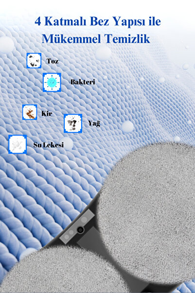 Yui Cs16 Pro 2024 Kumandalı -smart Uygulamalı Su Püskürtme 2800 Pa Akıllı Cam Silme Robotu