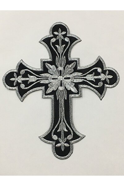 karantuhafiye 20*16.5 cm Embroidery Rigging - Adhesive Model with Cross Rigging Veil Ironing