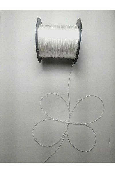 Eskişehir hobi sanat Σχοινί 200 μέτρων λευκό Tasbih - 0,5 mm