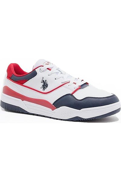 U.S. Polo Assn. Πόλο Ασν των ΗΠΑ. Ανδρικά αθλητικά παπούτσια Martell White-Navyvrt-Red